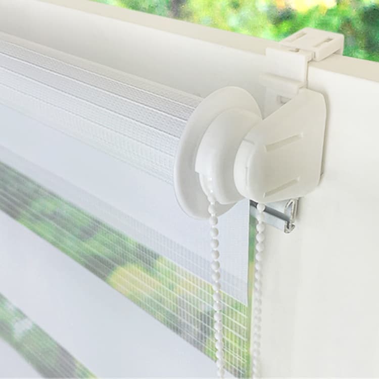 1 PC Zebra Blackout Roller Blind Sun Protection No Drill, 50×150CM, White - Image 6