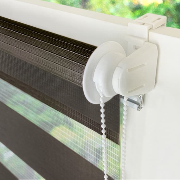 1 PC Zebra Blackout Roller Blind Sun Protection No Drill, 50×150CM, Gray - Image 3