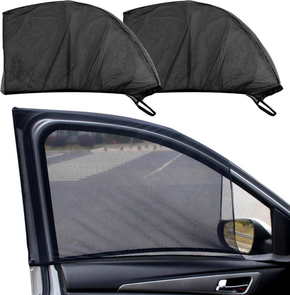 2-Pack Car Sunshade Mosquito Net, Compatible with Most Cars, Attached Over Door - Image 1