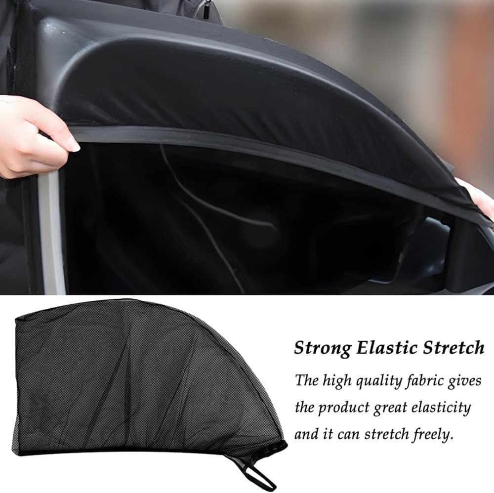 2-Pack Car Sunshade Mosquito Net, Compatible with Most Cars, Attached Over Door - Image 2