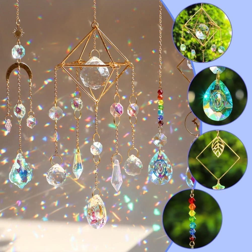 400 DIY Wind Chimes & Dream Catchers, Suncatcher Crystal Crafts for Window and Garden Decor, 400 pieces - Image 7