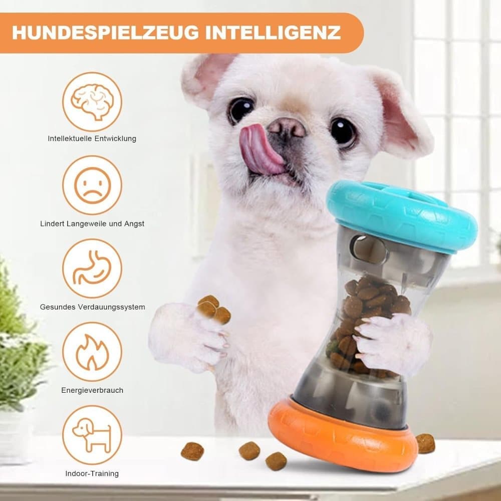 1 Pack Interactive Dog Toy Rolling Food Dispenser for Intelligence Training - Image 3