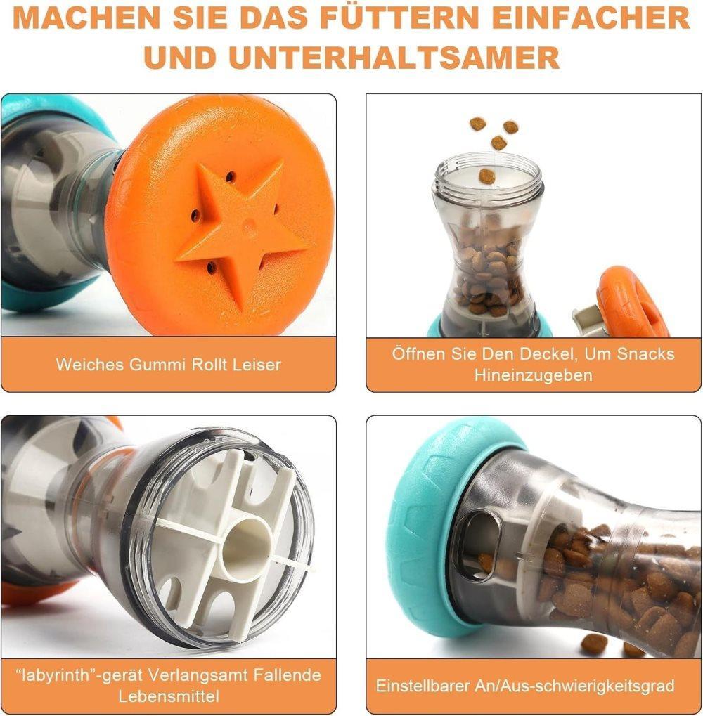 1 Pack Interactive Dog Toy Rolling Food Dispenser for Intelligence Training - Image 5