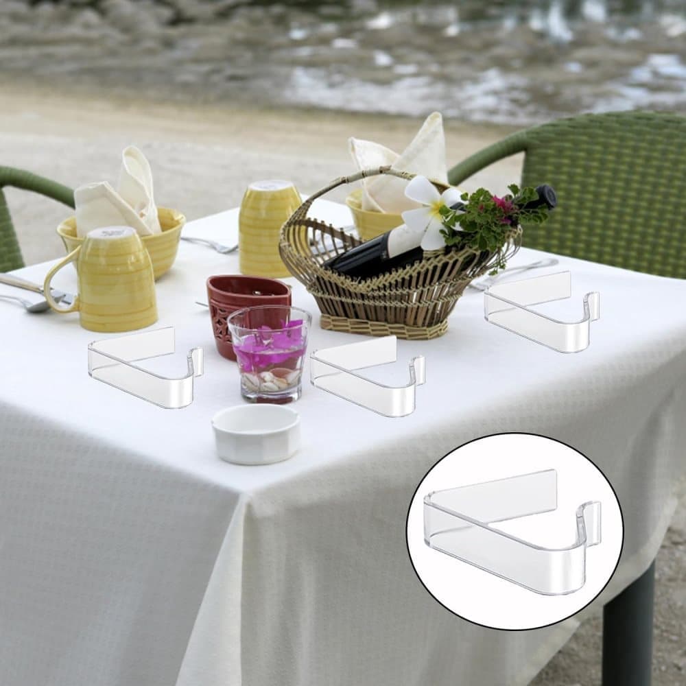 12pcs plastic tablecloth clips for thick tables, garden table camping picnic, compatible with most brands, 12cm - Image 5