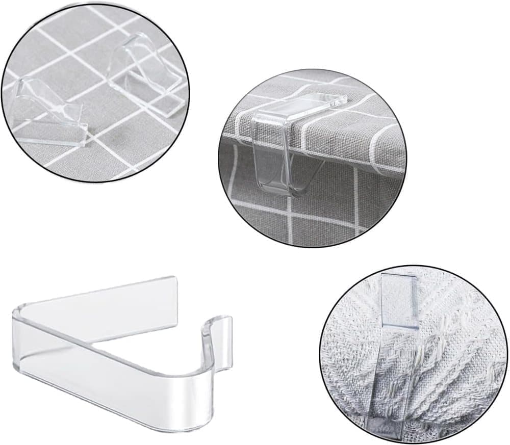 12pcs plastic tablecloth clips for thick tables, garden table camping picnic, compatible with most brands, 12cm - Image 6