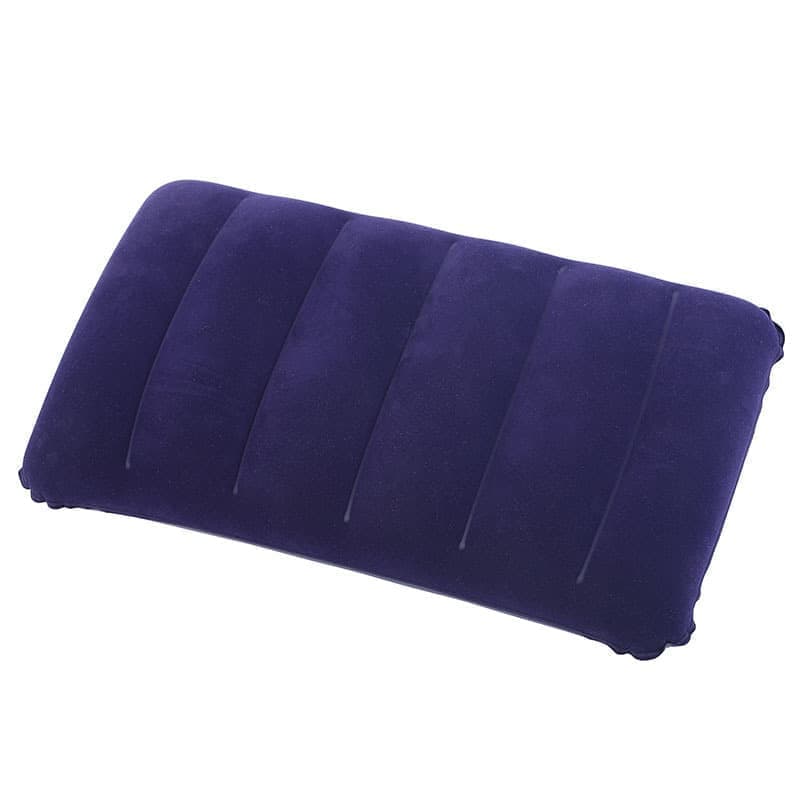 Inflatable Pillow, Lightweight Compact Camping Pillow for Outdoor Travel Activities, Dark Blue, 47x30cm - Image 1