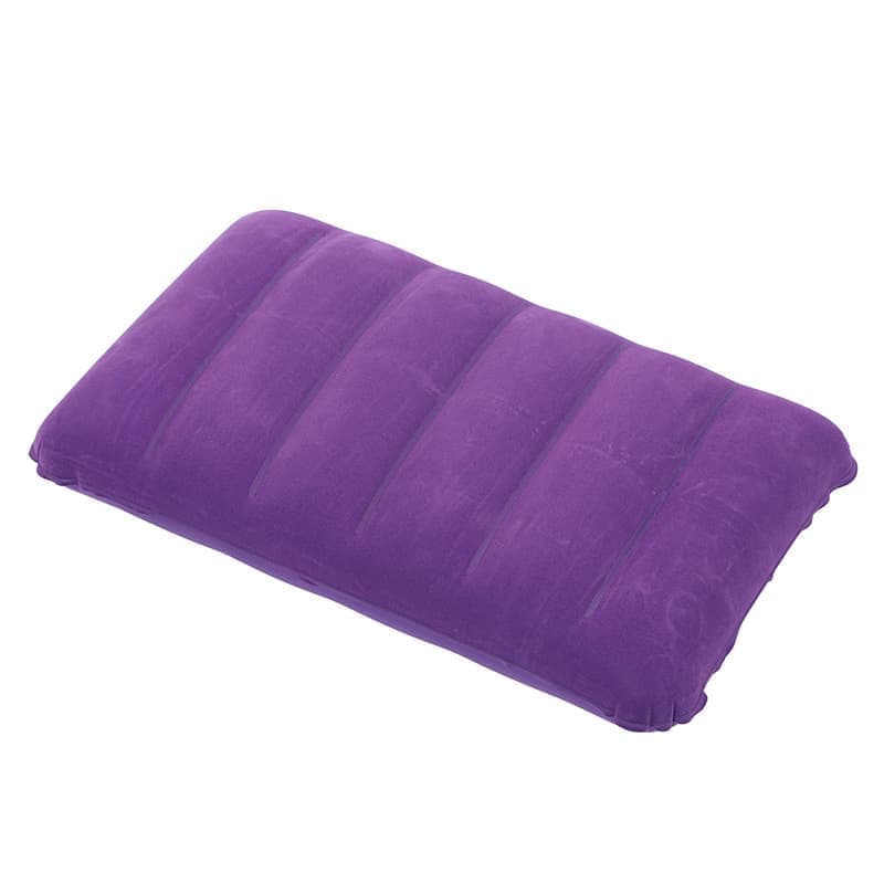 Lightweight Compact Inflatable Camping Pillow for Outdoor Travel, 47x30cm, Purple - Image 1