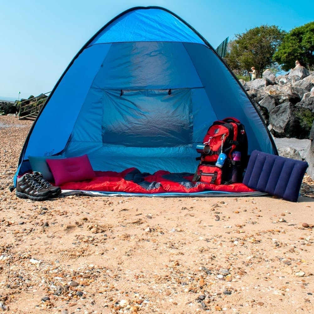 Lightweight Compact Inflatable Camping Pillow for Outdoor Travel, 47x30cm, Purple - Image 4