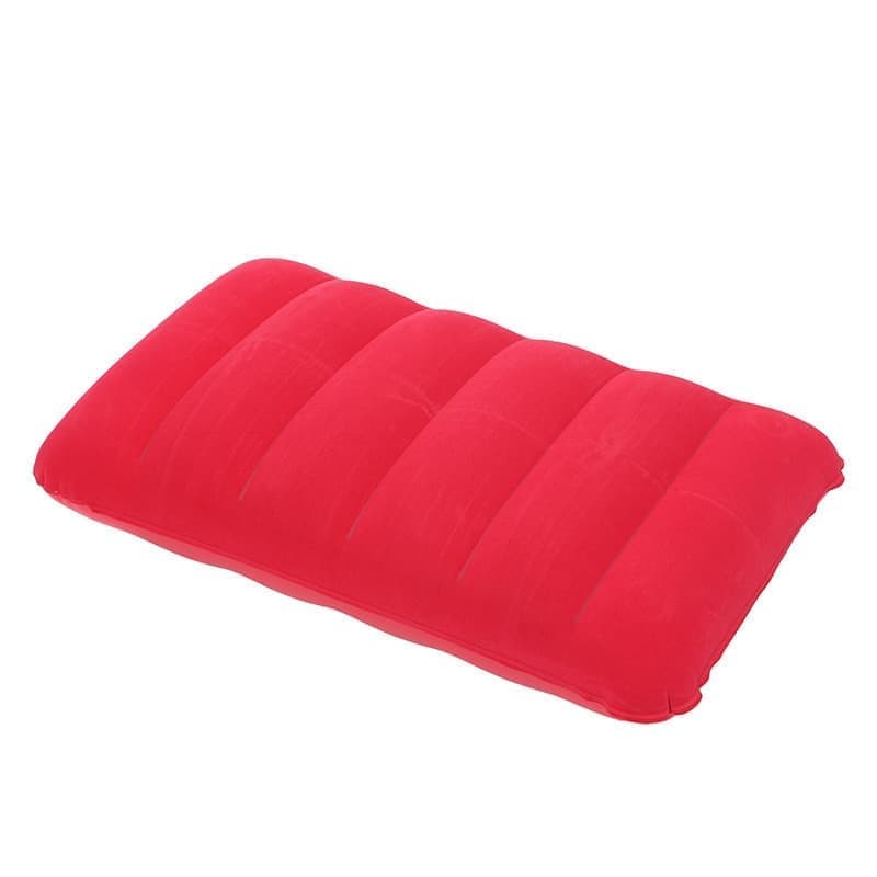 Inflatable Pillow for Camping Lightweight Compact Travel Outdoor Activities, 47x30cm, Red - Image 1