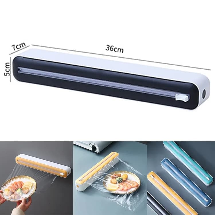 Aluminum Foil Cutter Holder 36x7x5cm, Black - Image 2