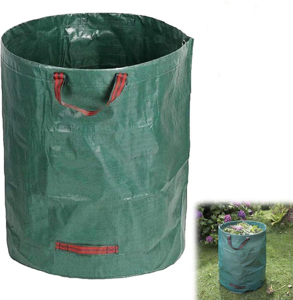 5000L Large Capacity Garden Bags with Handles, Self-Standing and Robust for Leaves Lawn Hedges and Garden Waste, 80 x 100cm - Image 1
