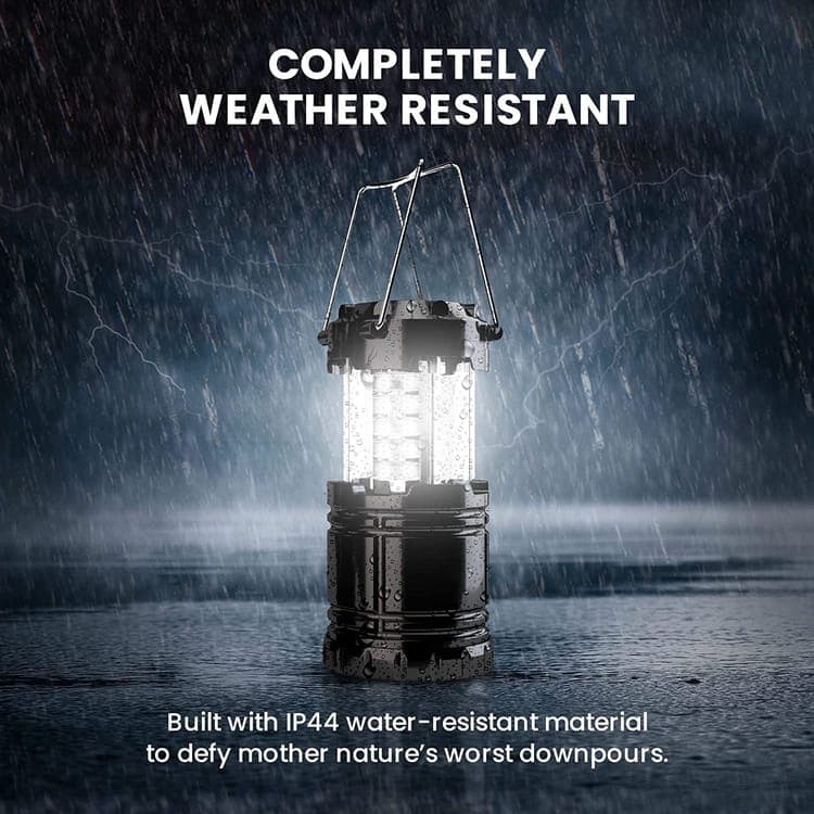 30 LED Camping Lantern, Waterproof Foldable Tent Light with Battery Power - Image 4