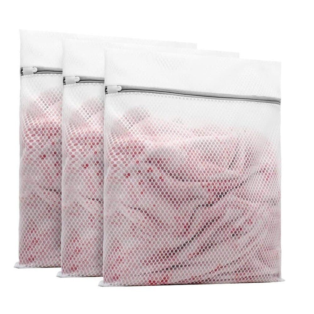 3-Pack Laundry Bag for Washing Machine and Dryer, Travel Storage Net, Medium - Image 1