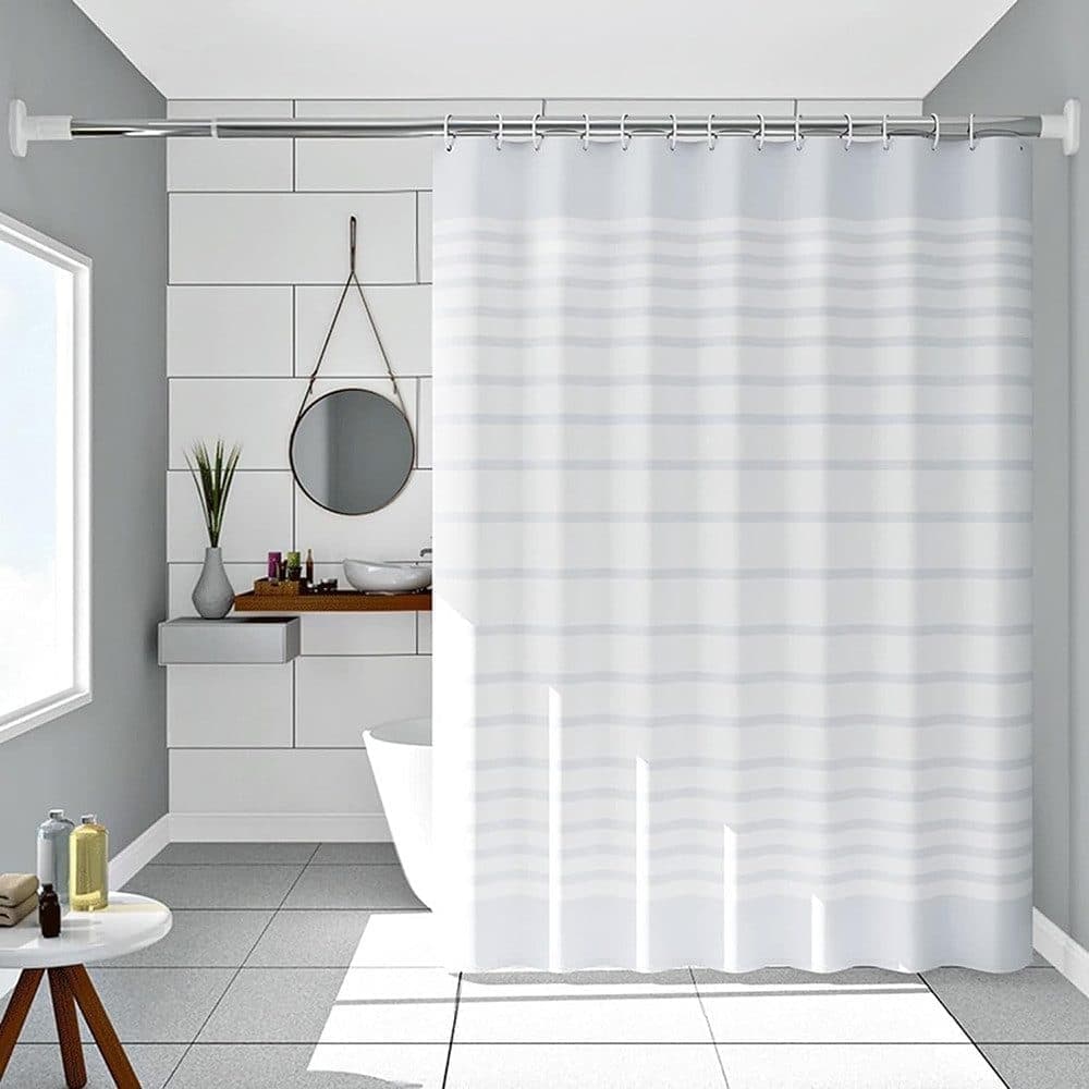 Waterproof PEVA Shower Curtain with Hooks, Mildew Resistant Bathroom Curtain, 150x180cm - Image 5