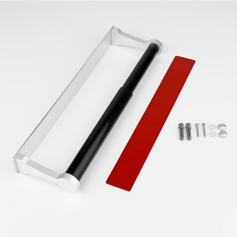 Aluminum Self-Adhesive Paper Towel Holder, No Drilling Required, Silver, 32.5x9.8cm - Image 8