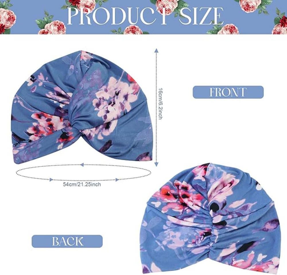 2-pack lightweight breathable elastic sleeping cap, soft and cozy night hood, one size - Image 4
