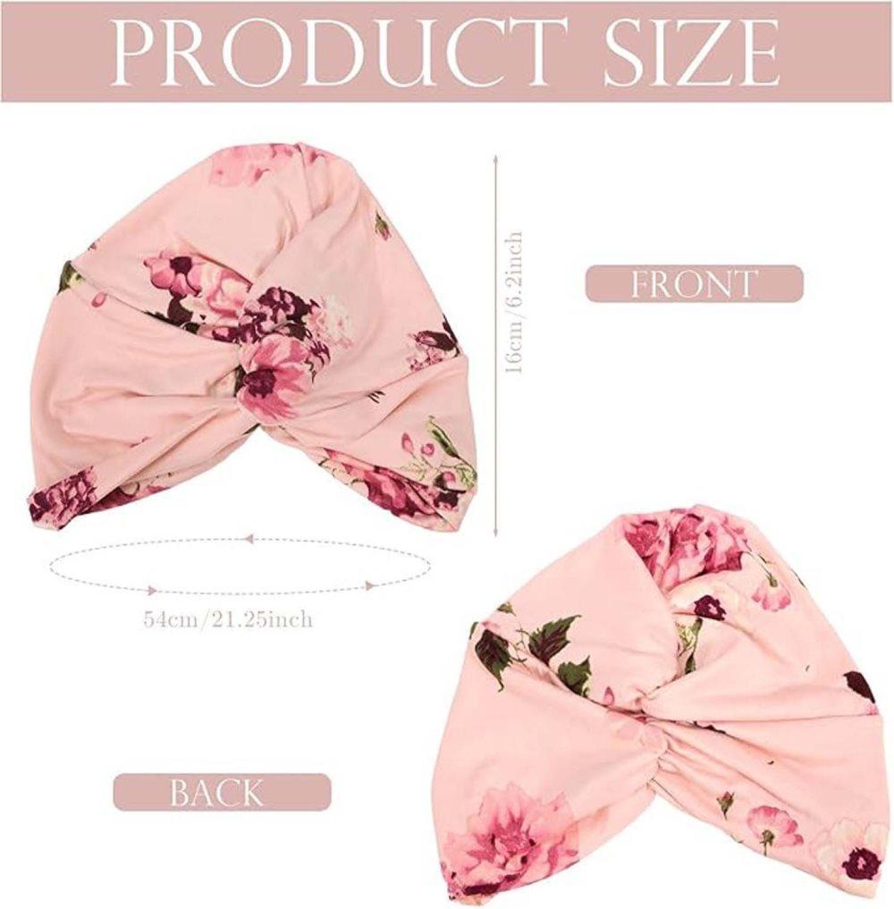 2-Pack Lightweight Breathable Elastic Sleeping Cap, Soft Cozy Night Cap, Comfortable Stretchy Sleeping Hood, One Size - Image 2