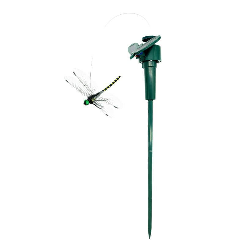 3 pcs Solar Powered Dragonfly Clips Insect Repellent Garden Decoration, Realistic PVC Weatherproof, Compatible with Outdoor Decor - Image 2