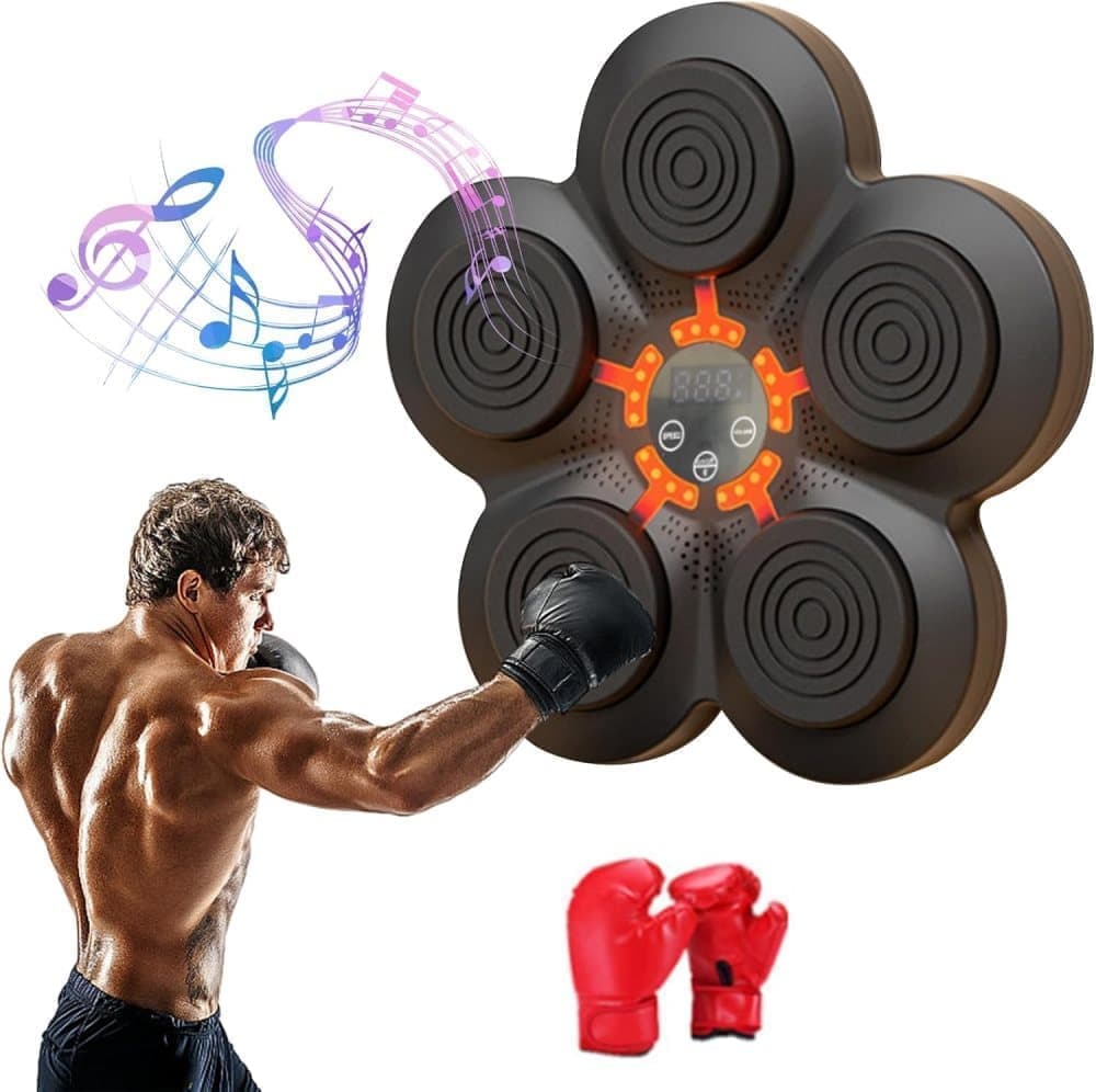 Smart Electric Boxing Trainer with Speaker, Black, Compatible with Smart Music Boxing Machine（Adults） - Image 1