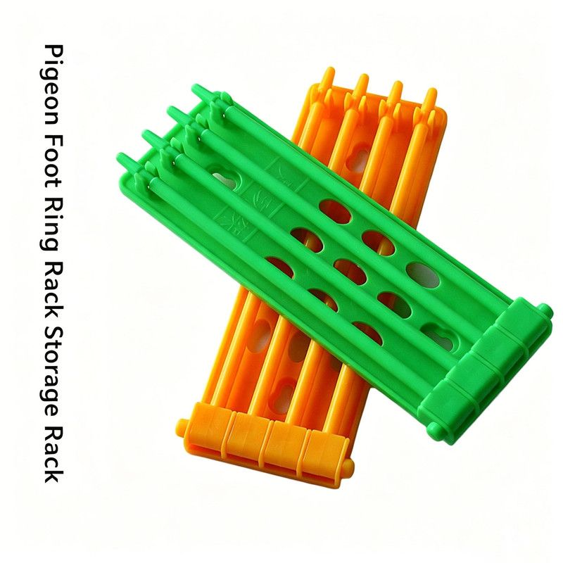 Pigeon Leg Ring Holder (Plastic) Size: 70*195mm Color: Yellow for Pigeons (2pc) - Image 1