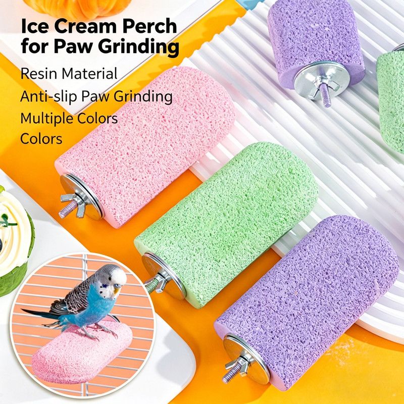 Claw Grinding Stick (Resin) Size: 123mm Color: Green for Parrots (1pc) - Image 1