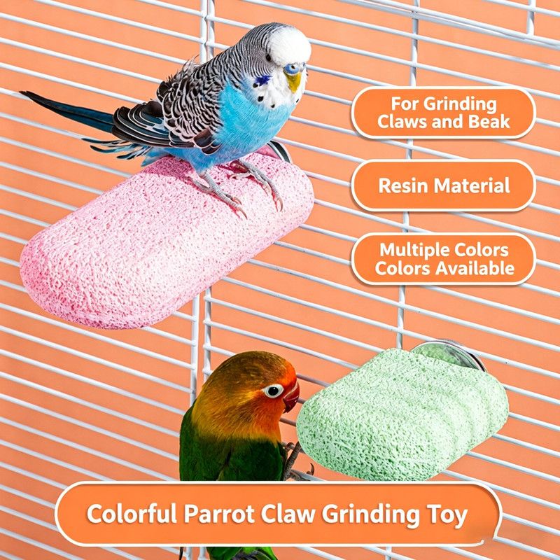 Claw Grinding Stick (Resin) Size: 123mm Color: Green for Parrots (1pc) - Image 2