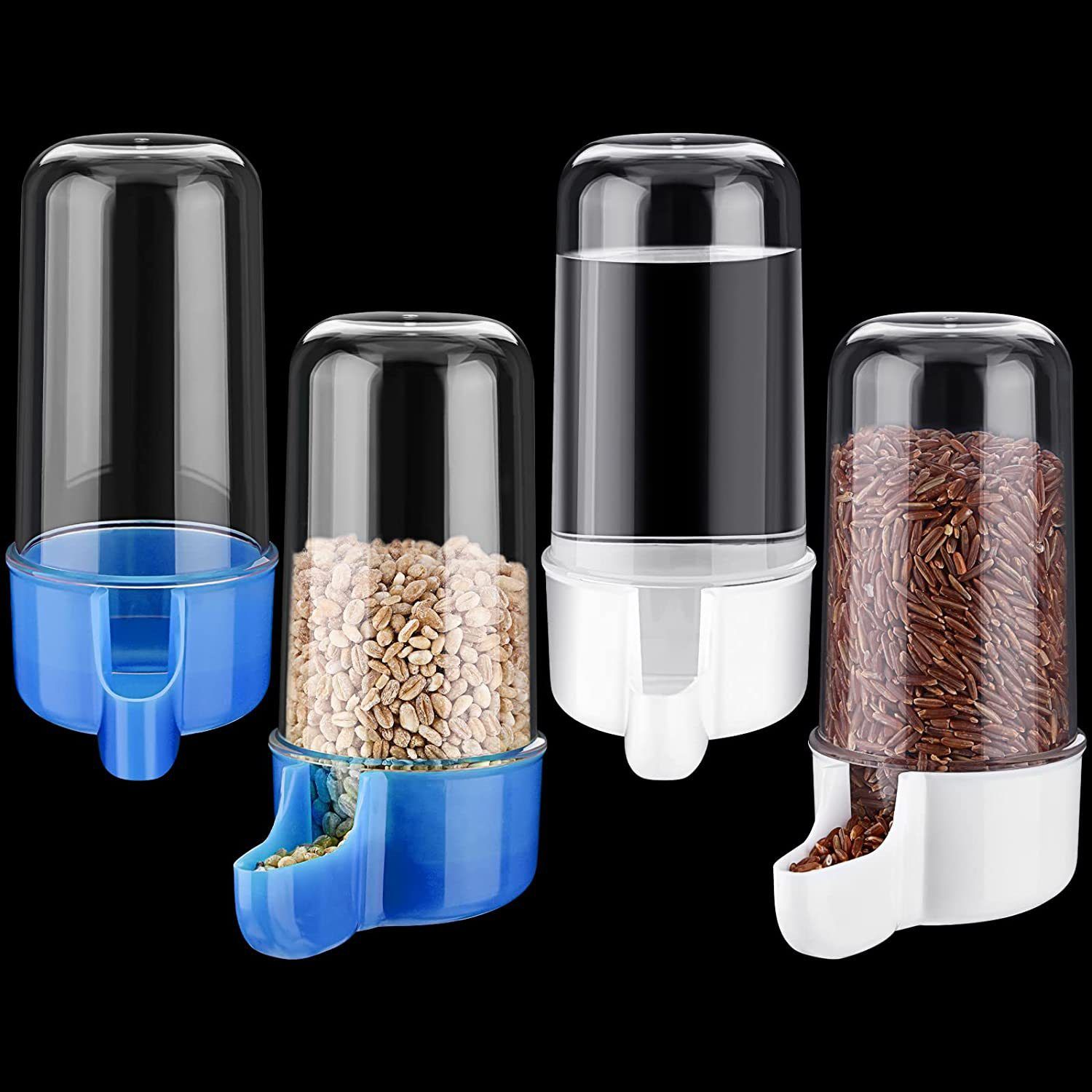 Automatic Water Dispenser (Plastic) 220ML Capacity Size: 130*85mm Color: Green/Transparent for Parrots (1pc) - Image 1