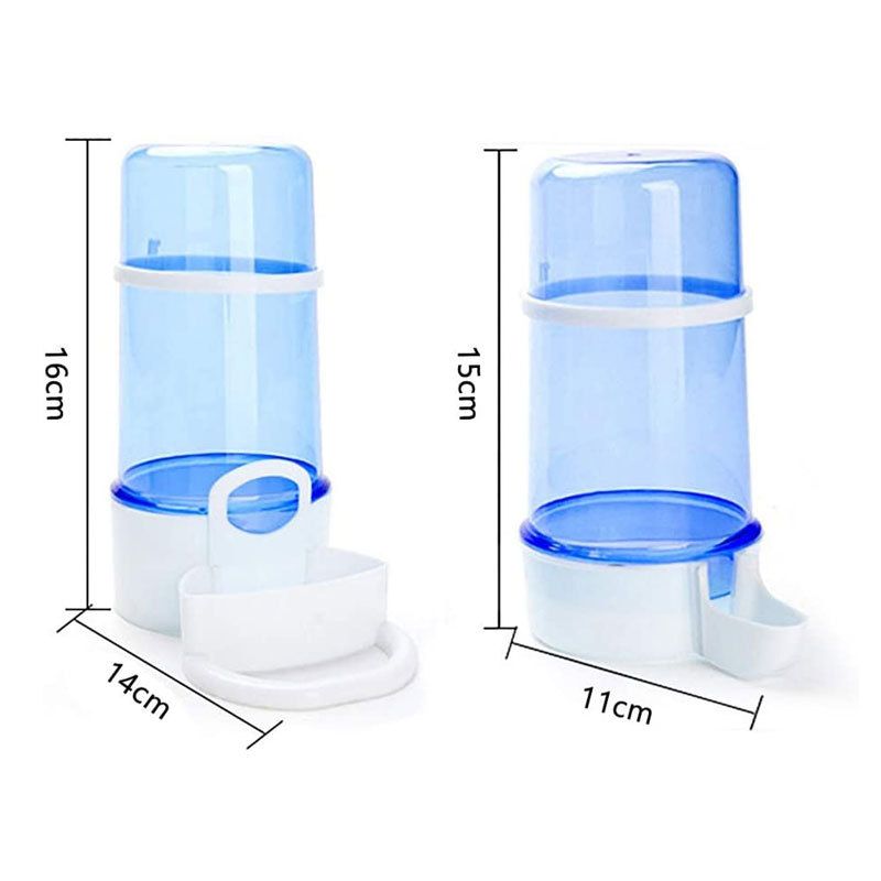 Automatic Water Dispenser (Plastic) 220ML Capacity Size: 130*85mm Color: Green/Transparent for Parrots (1pc) - Image 3