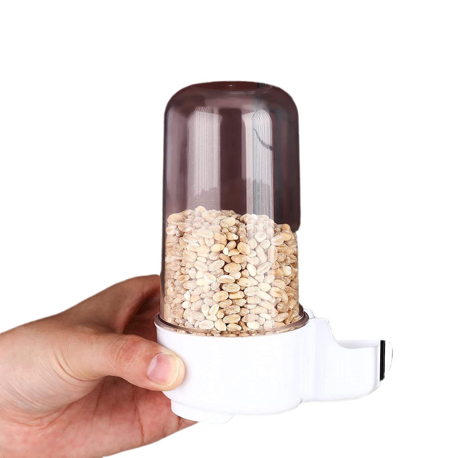 Automatic Water Dispenser (Plastic) 220ML Capacity Size: 130*85mm Color: Green/Transparent for Parrots (1pc) - Image 5