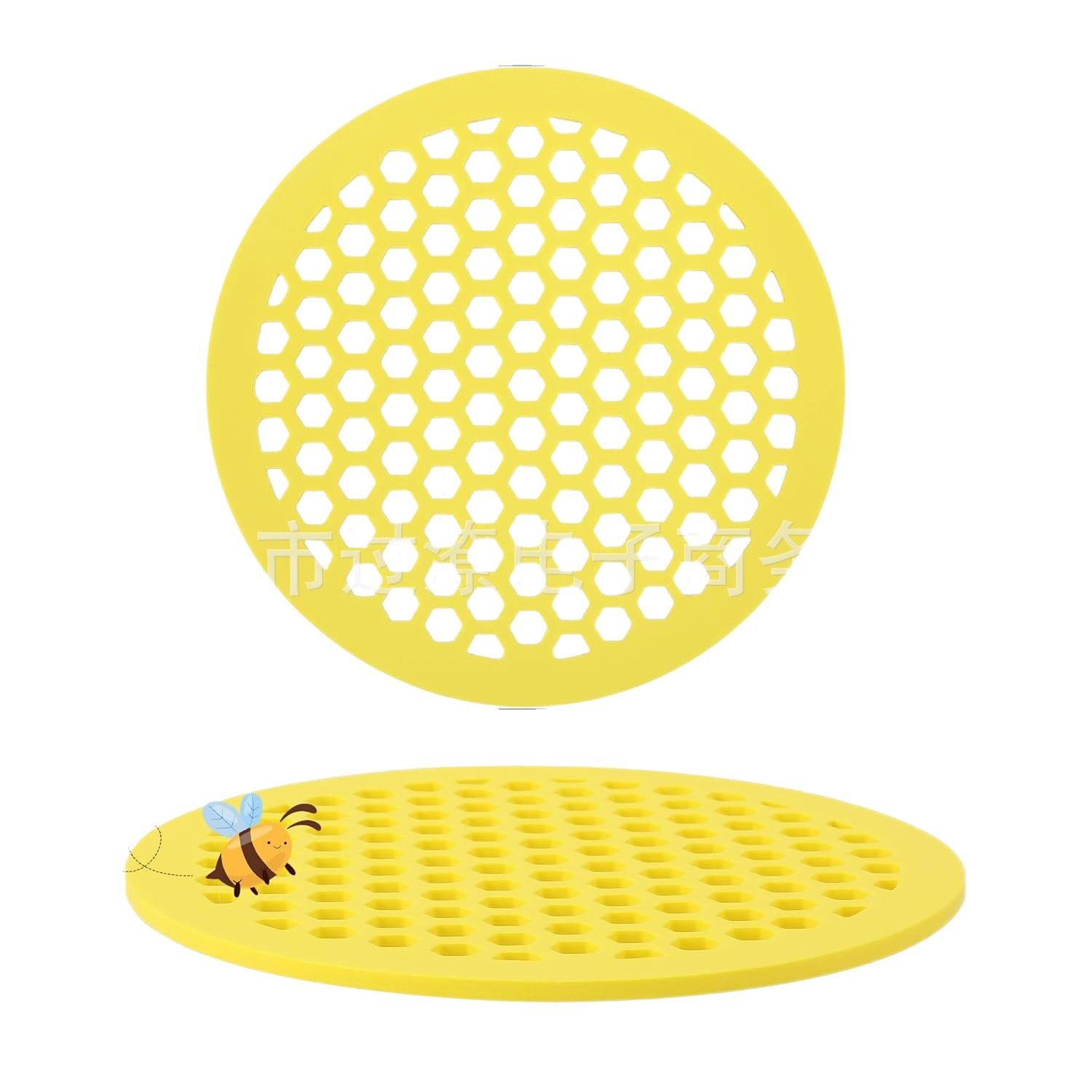 Bee Watering Tray (EVA) Size: Floating Color: Yellow Outdoor Use (1pc) - Image 5