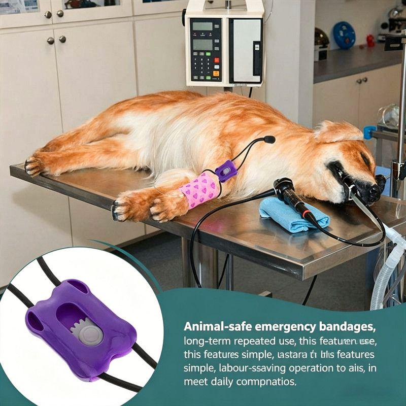 Animal-safe emergency bandages, purple (10 bandages per pack) - Image 1