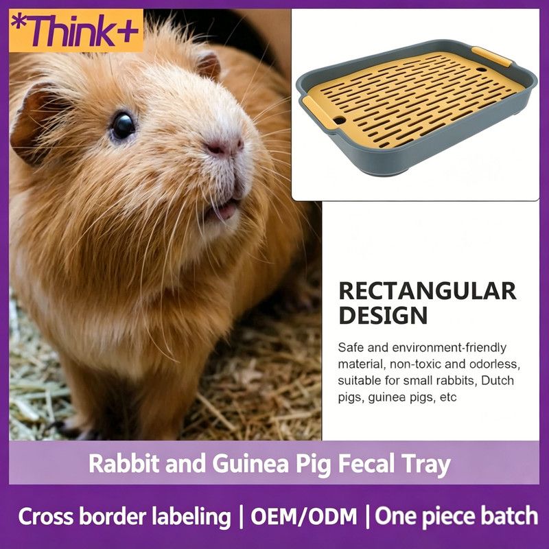 Waste Tray (Plastic) Size: 270mm*185mm*40mm Color: Green for Rabbits/Guinea Pigs (1pc) - Image 1