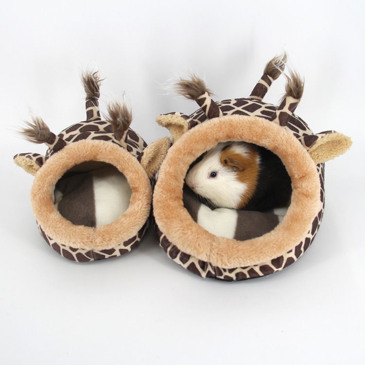Pet Bed (Plush/PP Cotton) Size: 230mm Color: Green for Rabbits/Guinea Pigs (1pc) - Image 3
