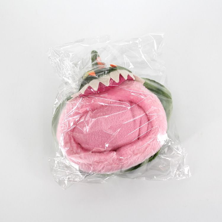 Pet Bed (Plush/PP Cotton) Size: 230mm Color: Green for Rabbits/Guinea Pigs (1pc) - Image 5