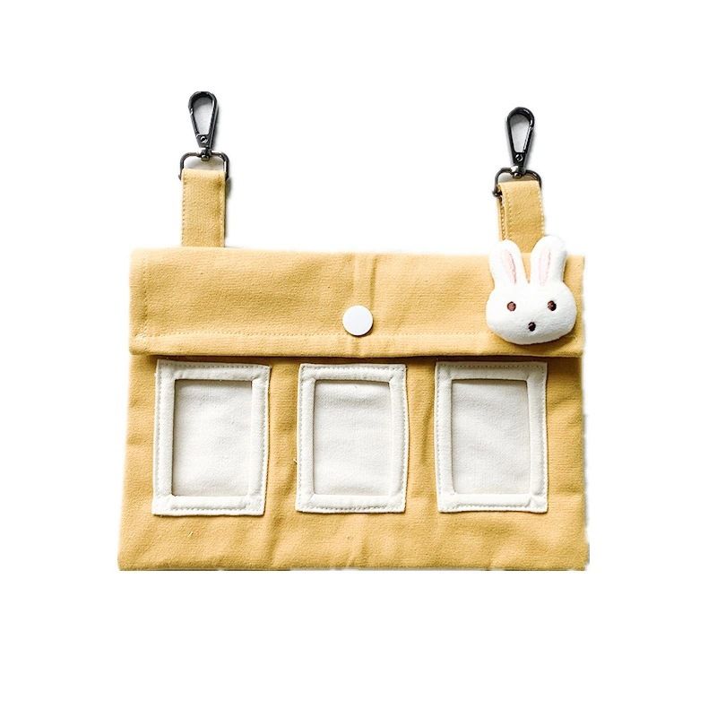 Hanging Hay Bag (Cotton Canvas) Size: 225mm*155mm Color: Yellow for Rabbits/Guinea Pigs (1pc) - Image 5
