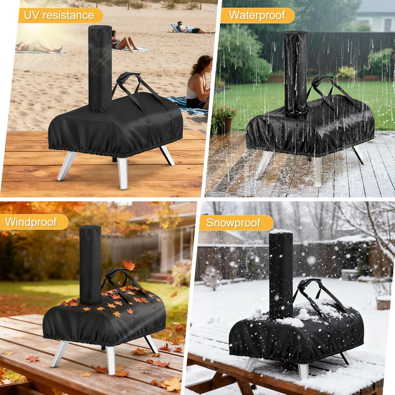 Premium 420D Waterproof Pizza Oven Cover with Carry Handles for Ooni Karu 16 Outdoor Pizza Oven - Image 7