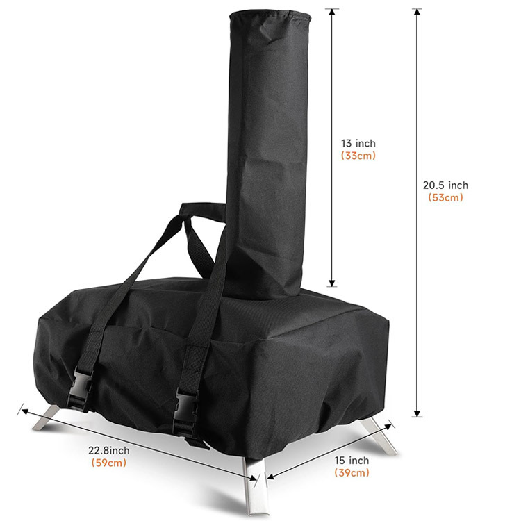 420D Oxford Waterproof Pizza Oven Cover with Carry Handles, Custom Fit for Aidpiza 12 Outdoor Pizza Oven - Image 3