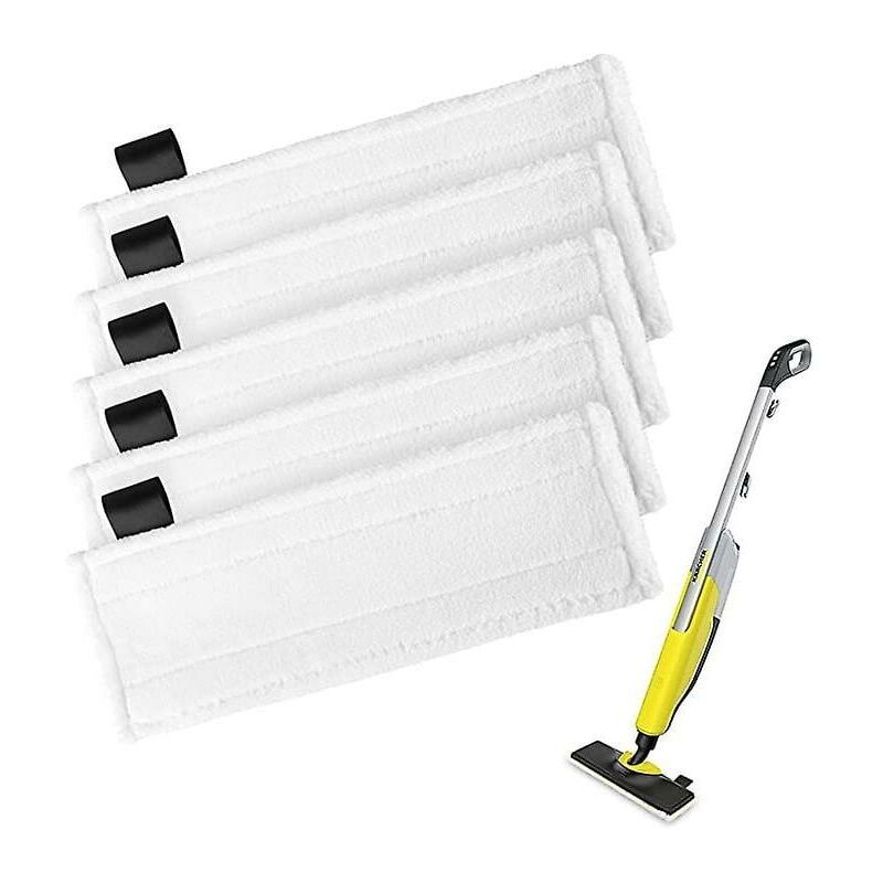 5 Pack Steam Cleaner Mop Wipes, Velcro Pads Compatible with Karcher SC2 SC3 SC4 SC5 - Image 1