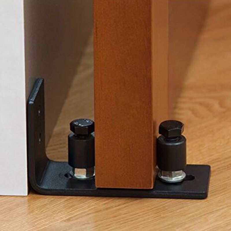 Sliding Door Floor Guide, Adjustable Carbon Steel Barn Door Floor Track - Image 2