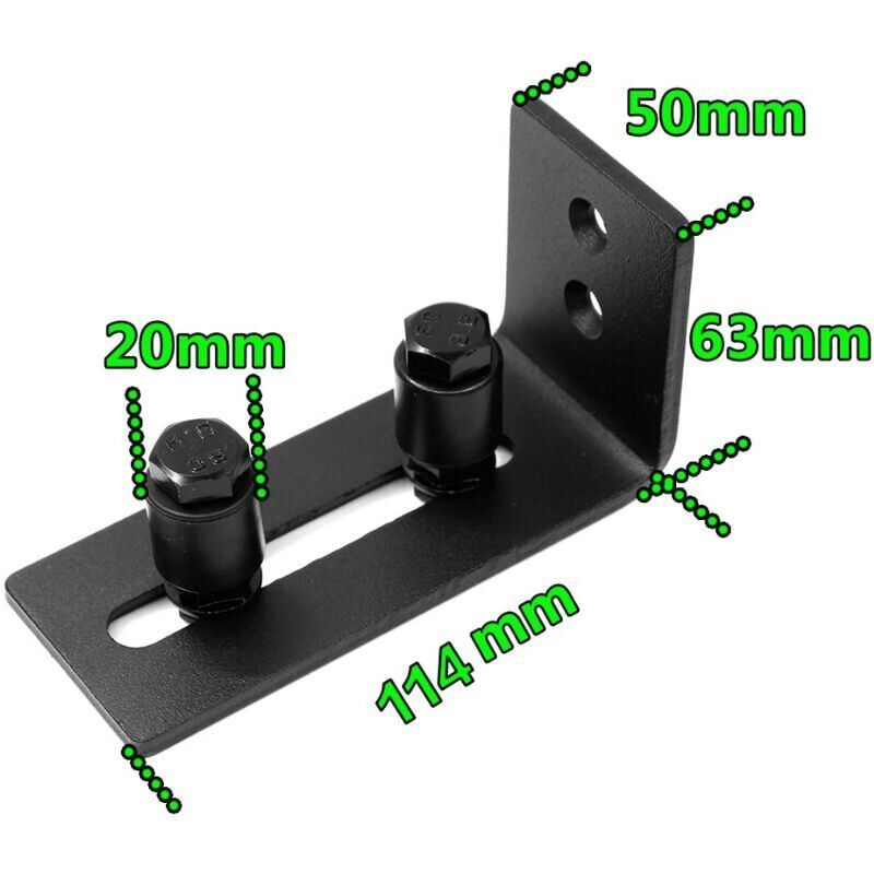 Sliding Door Floor Guide, Adjustable Carbon Steel Barn Door Floor Track - Image 3
