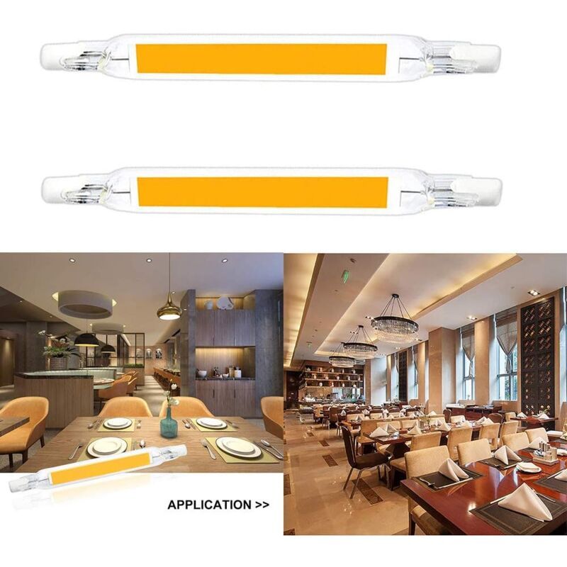 R7S LED Bulb, 78 mm 230V 5W Warm White, Non Dimmable COB Linear Lamp - Image 3