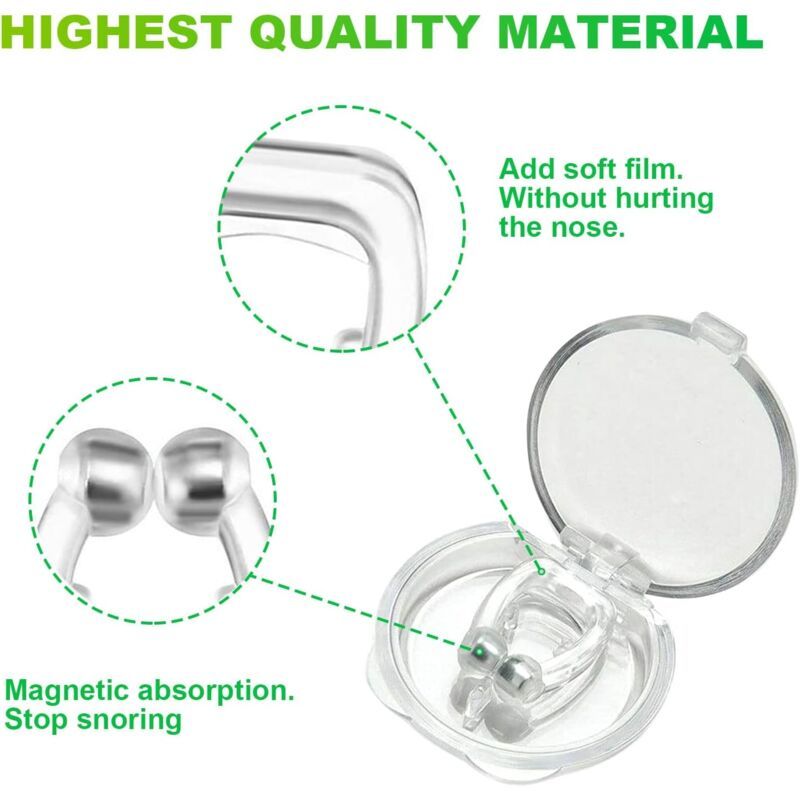 15 Pack Magnetic Anti Snoring Nasal Clip, Anti Snoring Device - Image 3
