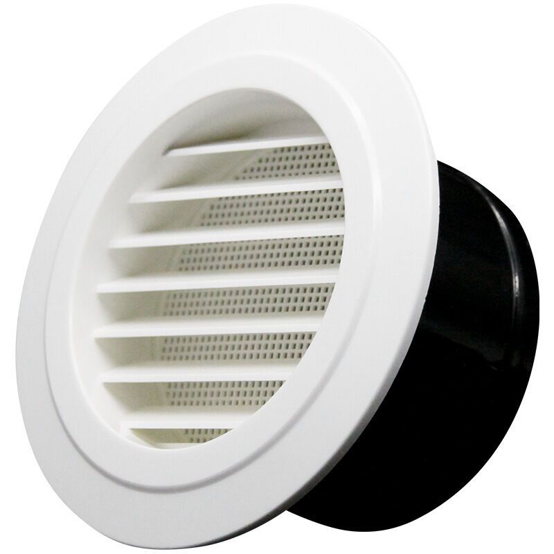 Ventilation Vent with Protective Grille, ABS, 75 mm - Image 1