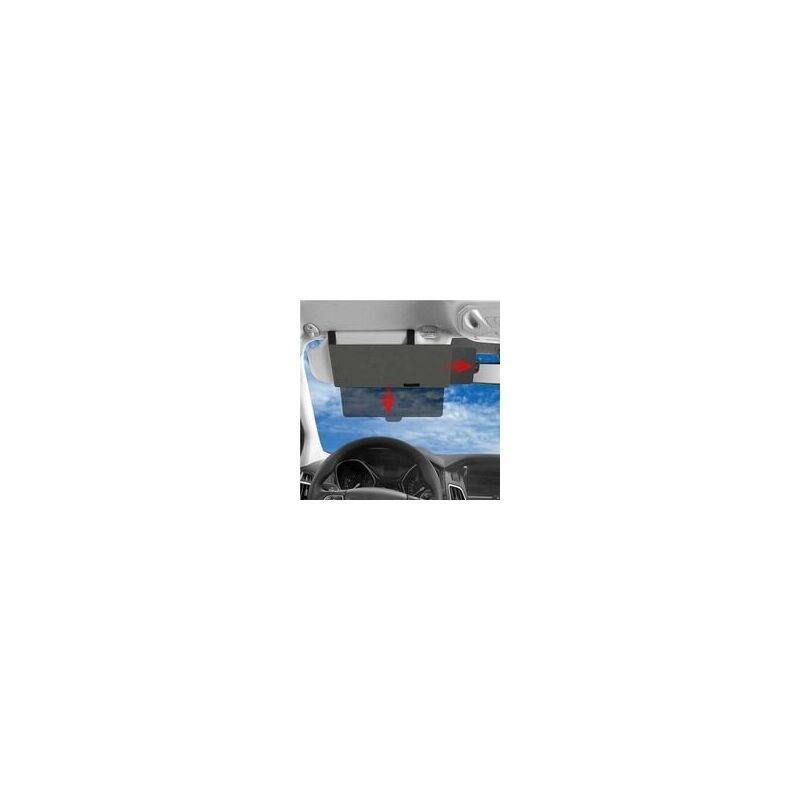 1 Piece Car Sun Visor Extension, Anti Glare UV Protection, Black - Image 1