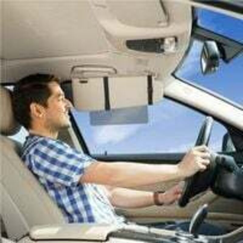 1 Piece Car Sun Visor Extension, Anti Glare UV Protection, Black - Image 3