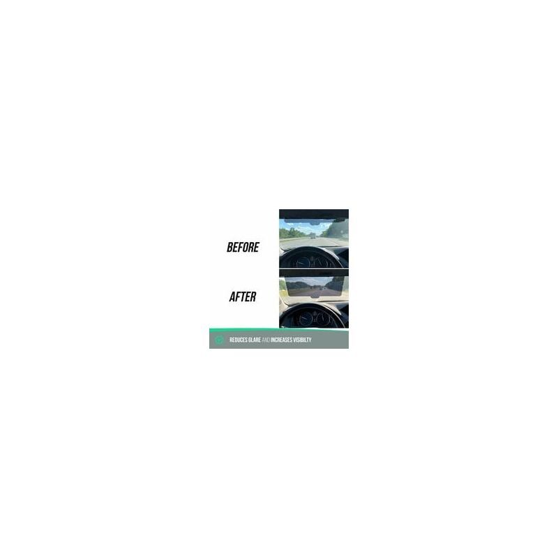 1 Piece Car Sun Visor Extension, Anti Glare UV Protection, Black - Image 4