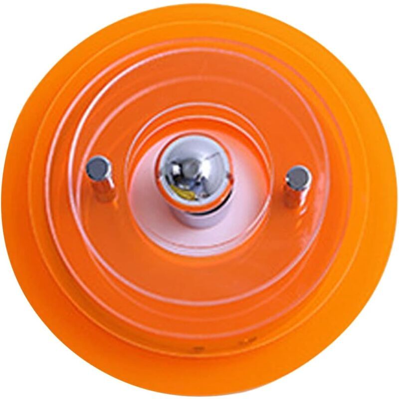 Wall Lamp, UFO Space Age Bauhaus Style, Orange, D24 x E17 cm - Image 2