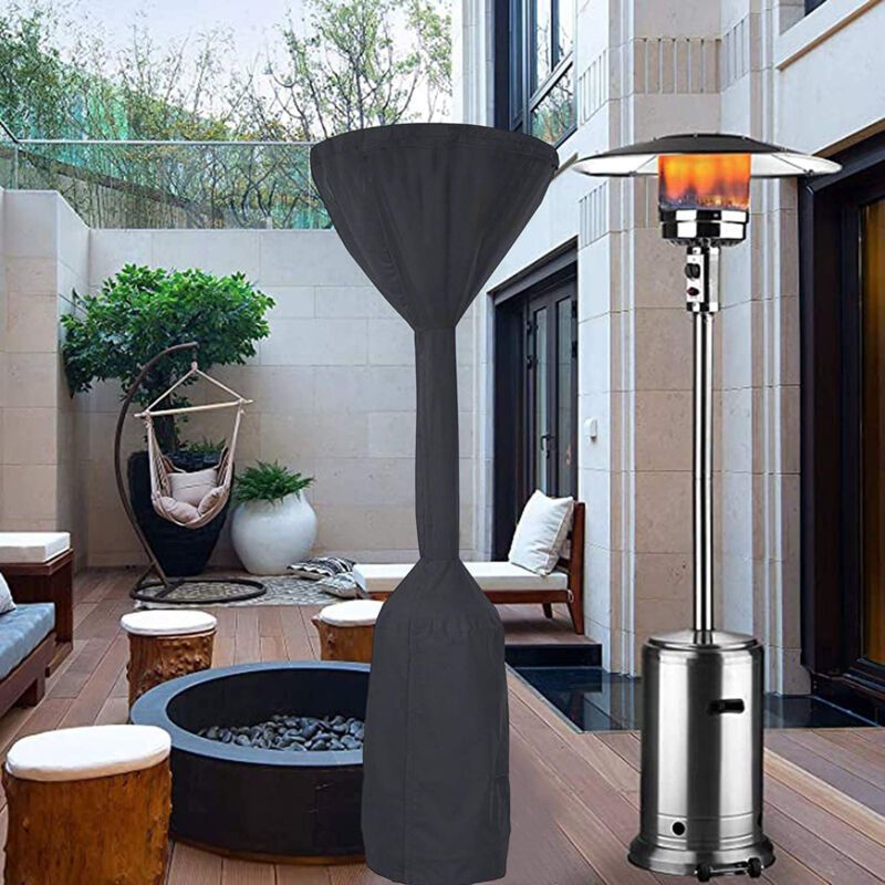 Gas Patio Heater Cover, Water Resistant Parasol Heater Cover, Black, 241 x 86 x 47 cm - Image 4