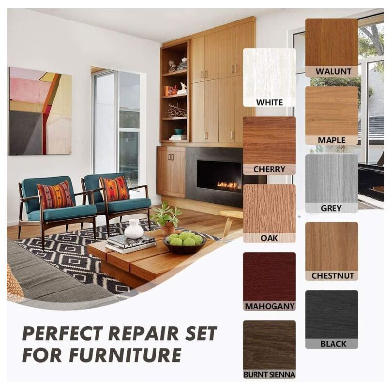 21 Pack Furniture Touch Up Pens, Felt Marker Repair Kit for Stains, Scratches, Wood Floors and Tables - Image 3