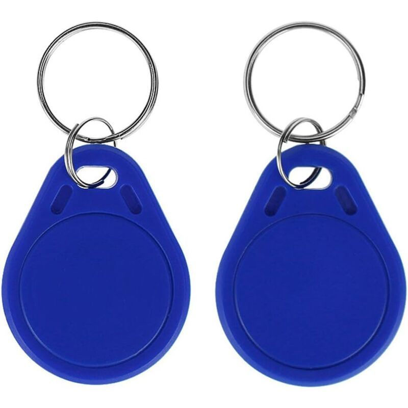 10 Pack RFID NFC Smart Key Tag, 13.56 MHz MF Classic 1K IC S50 Read Only, Blue - Image 2